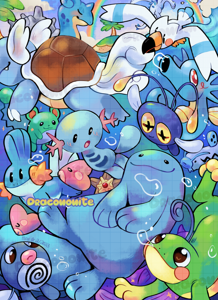 Pokemon Rosa Water Water Pokemon Illustration by Dracononite on DeviantArt