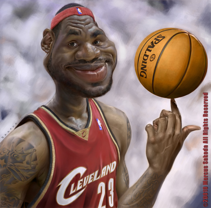 Lebron James Caricature