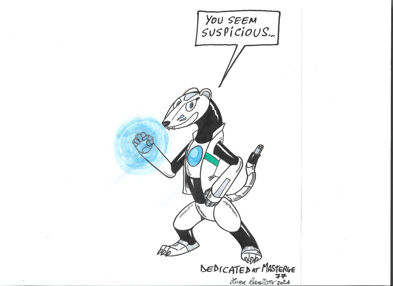 Stoat Robot Inscription ANIMAL Kaitlin the robot Stoat FANART by LUCAFEGH on DeviantArt
