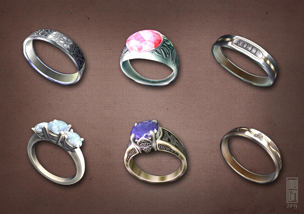 Unique Rings Gamee Game Assets: Rings by Imogia on DeviantArt
