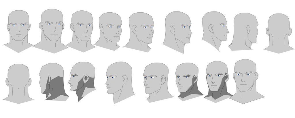 Head Full Rotation Reference Blank Character Head Rotation by JTmovie on DeviantArt