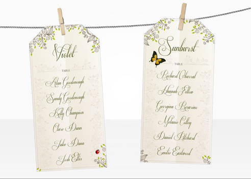 Wedding table and name cards (2)