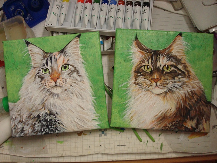 My cats on canvas