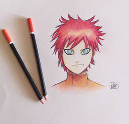 Gaara - pencils fanart