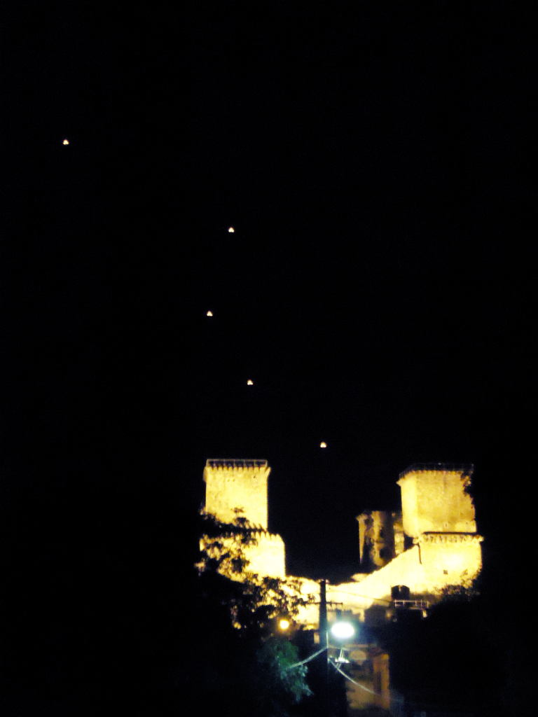 lanterns and a castle.