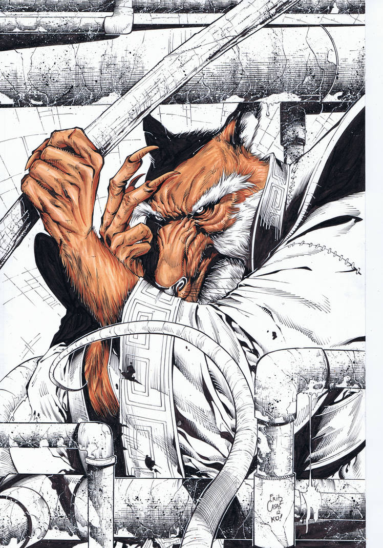 Splinter commission inks and Colors by TonyKordos on DeviantArt
