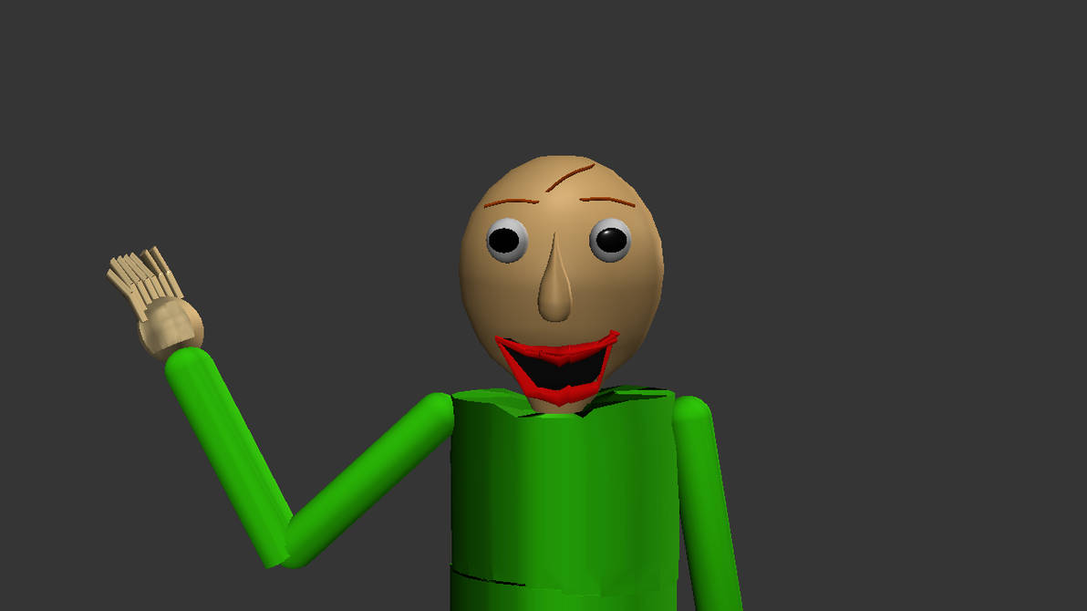 My Baldi v8 model for p3d by baldidoingsomep3dsuf on DeviantArt
