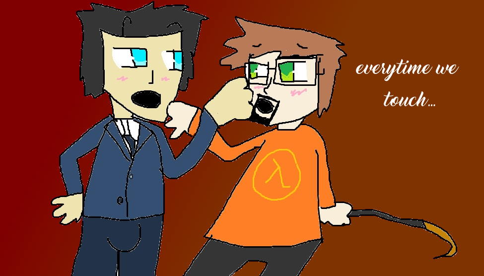 Gordon Freeman Deviantart Everytime We Touch...G-Man X Gordon Freeman by izzyfreddysgf445 on ...