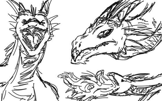 Dragon sketches Practice