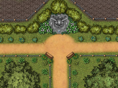 Battlemap - City's gardens