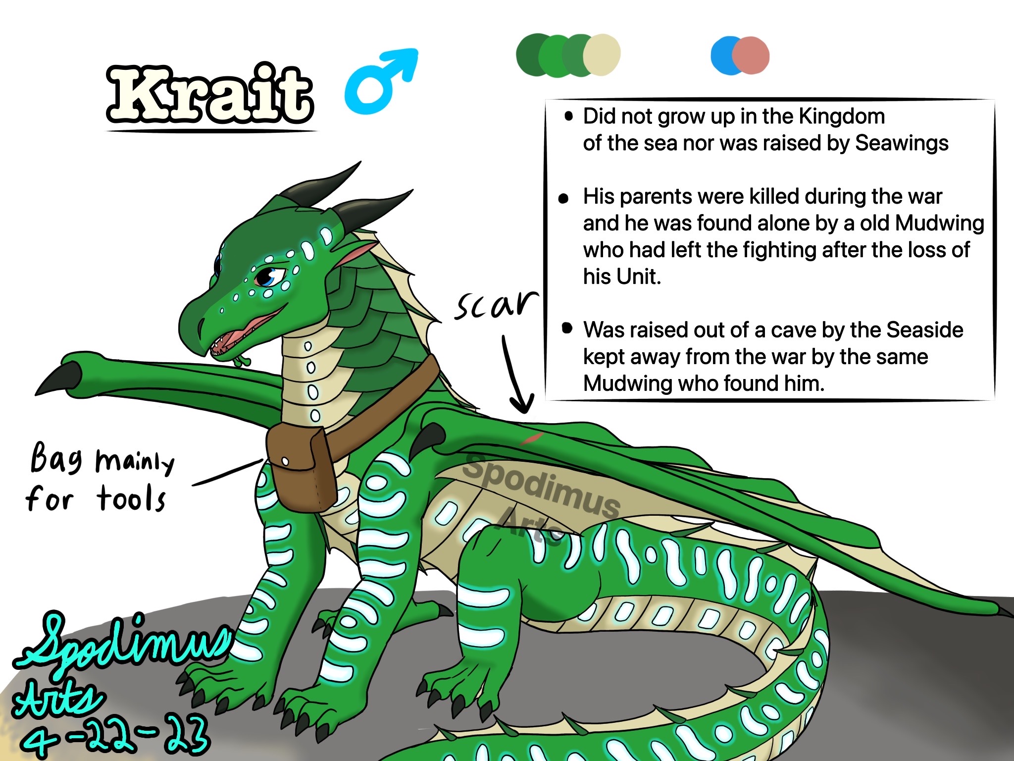 Krait the Seawing by SpodimusPrime on DeviantArt