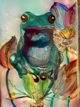 Artistic drawing - Frogs