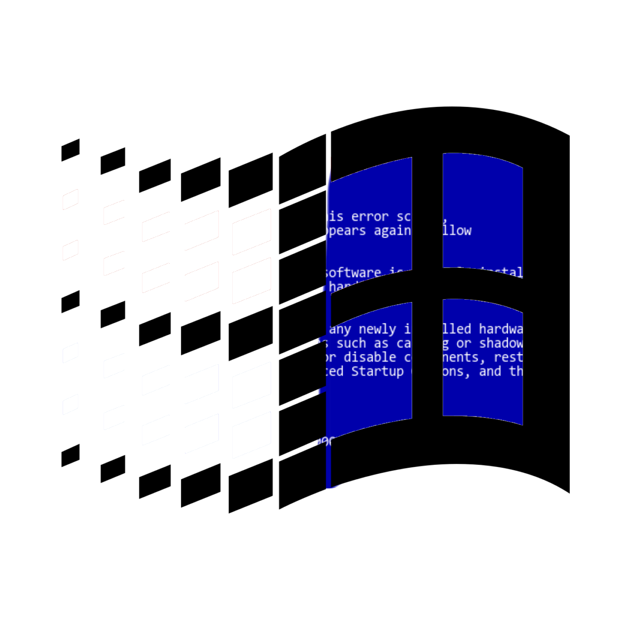Windows BSOD Classic Logo by Aidenwindows88 on DeviantArt