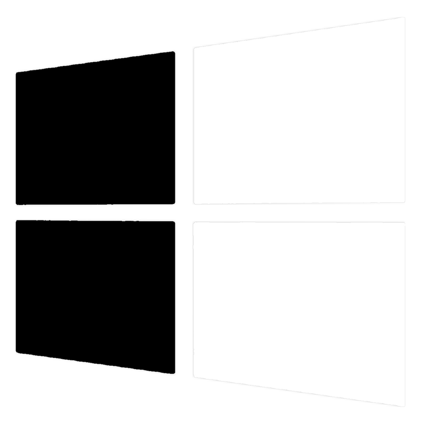 Windows Black and White Logo by Aidenwindows88 on DeviantArt