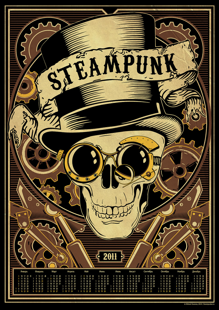 Steampunk calendar