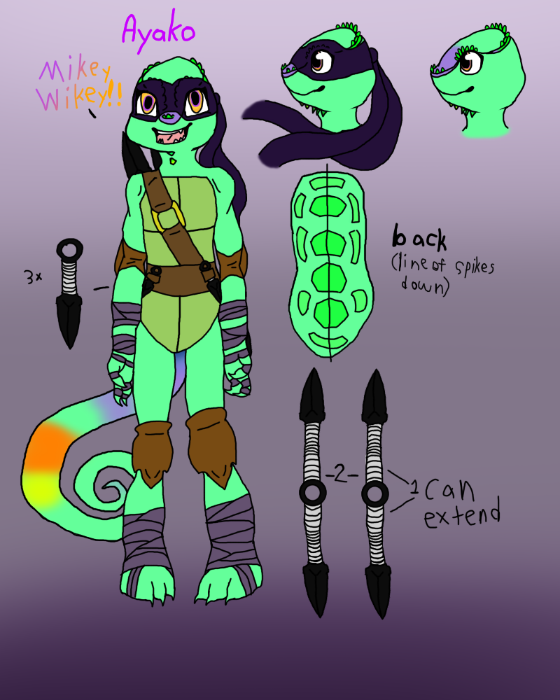 TMNT OC - Ayako (COLLAB) *Updated* by Zarya69 on DeviantArt