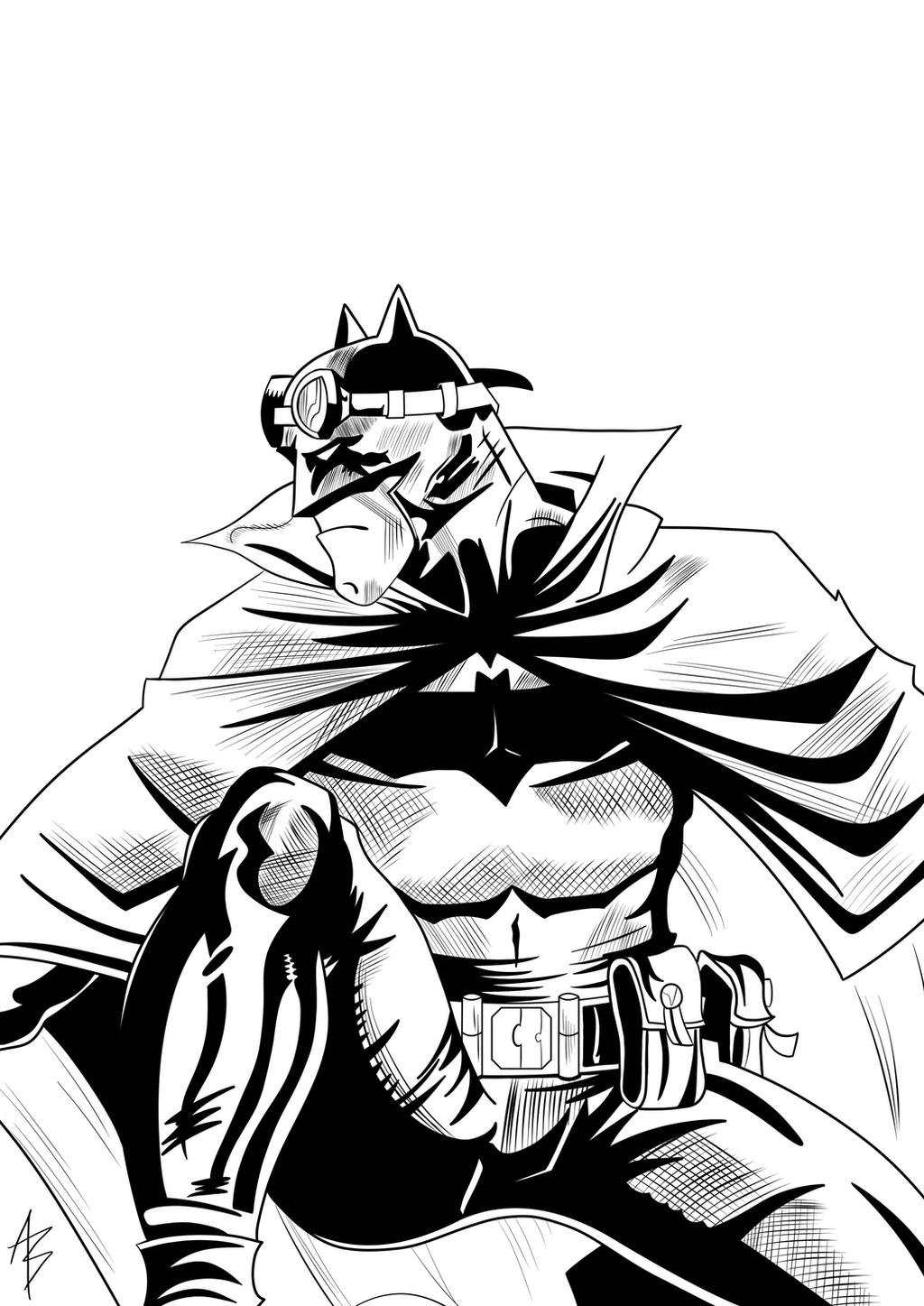 Batman Grid Line Batman (Lineart) by andreabocci on DeviantArt