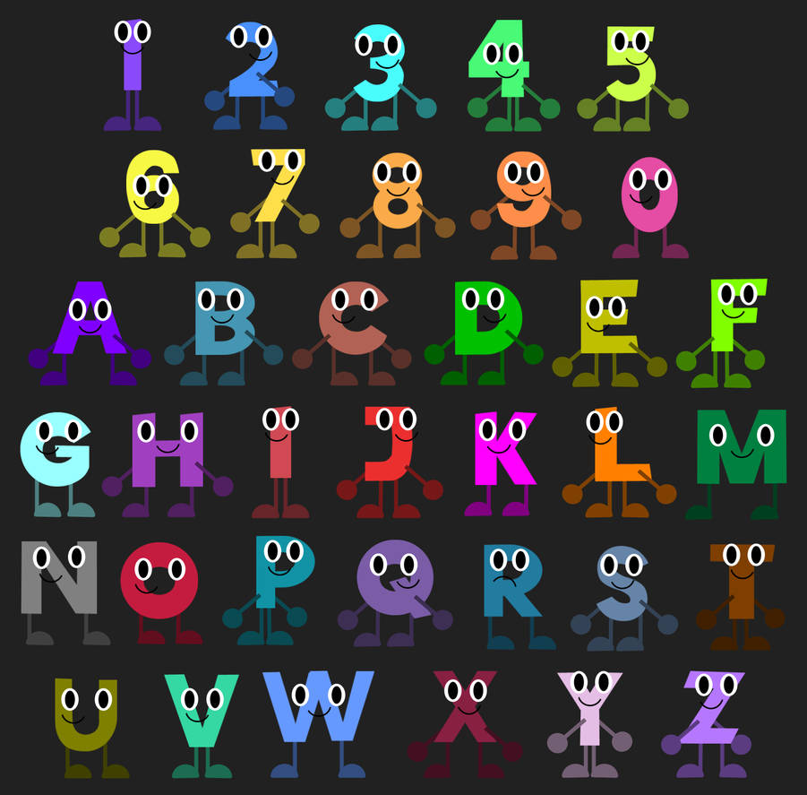 Letters and Numbers by Jordan2048 on DeviantArt