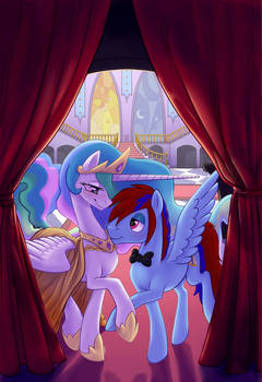 Lightning x Celestia Atthegala2 By Jennathedragon