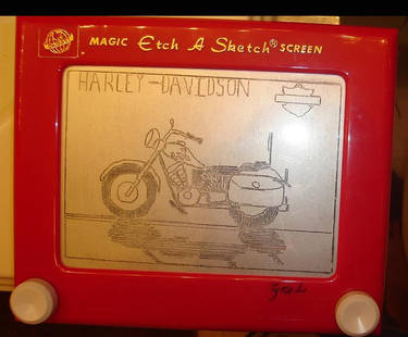 etch-a-sketch harley davison