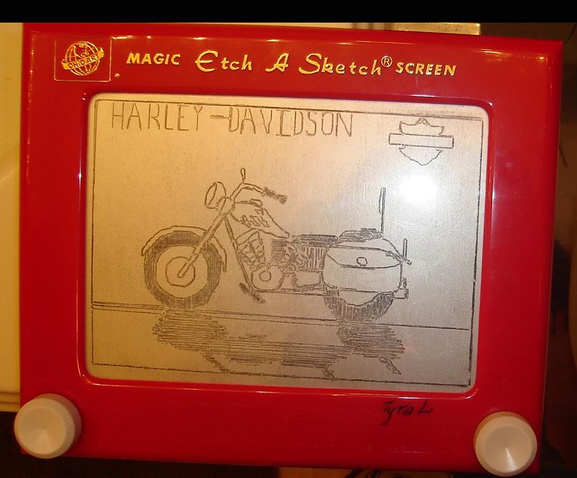 etch-a-sketch harley davison