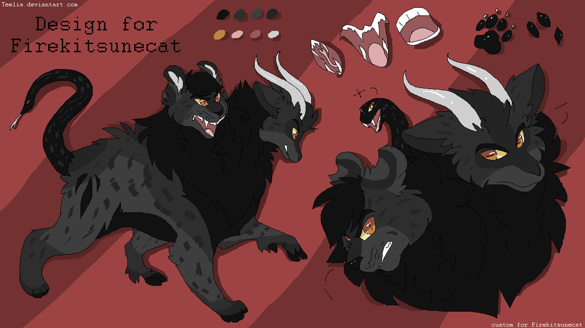 Werechimera Chimera-Hybrid Design for Firekitsunecat by Teelia on DeviantArt