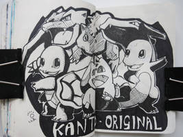 DoodleBook No18 - Pokemon Starters Kanto