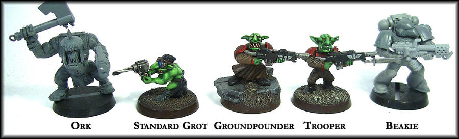 Grot Size Line Up
