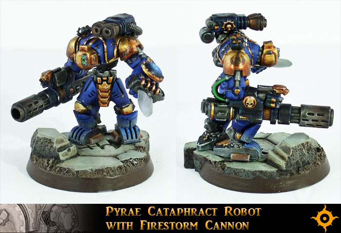 Cataphract Robot With Firestorm Cannon