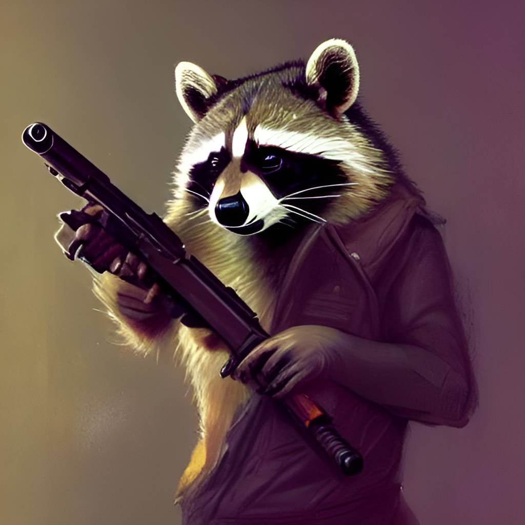Weaponized Raccoon Raccoon with weapon by Varses on DeviantArt