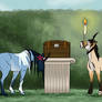 Candle and treasure