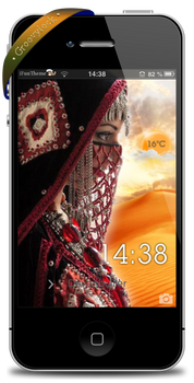 LockScreen Arabic Women iPhone 4/4S