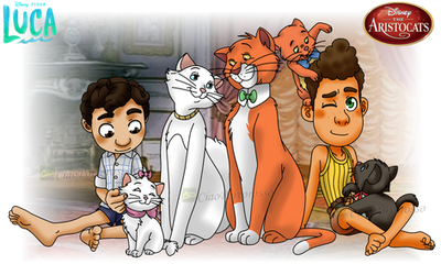 Crossover 23 - Luca x The Aristocats by CiaoPortorosso