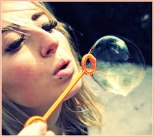 We shall blow bubbles-