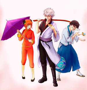 Kagura, Gintoki, Shinpachi - Gintama