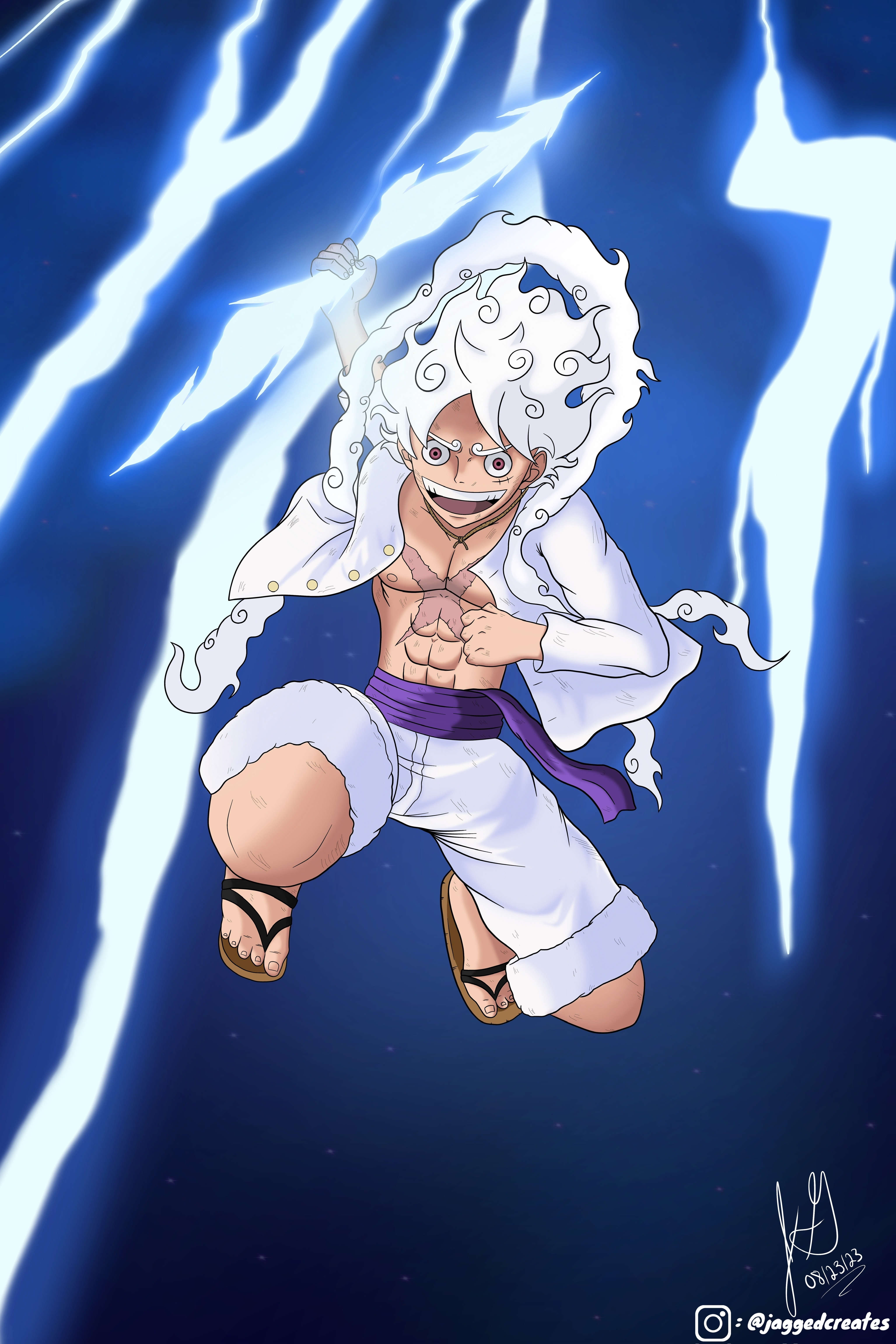 Gear 5 Luffy by newgate-arts on DeviantArt