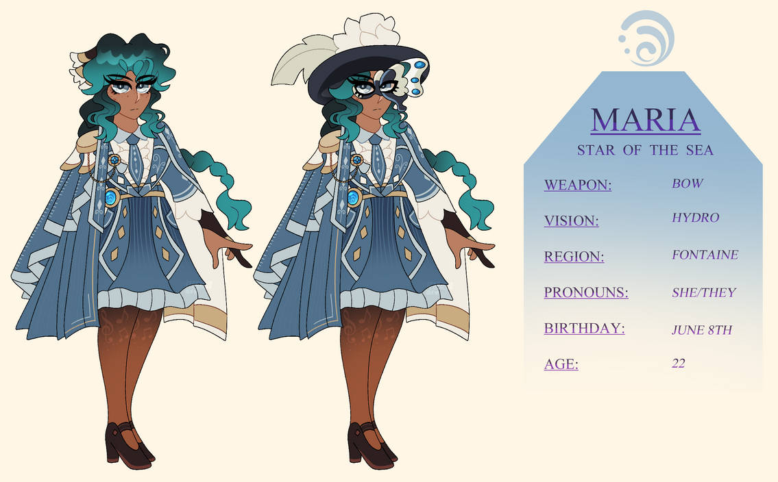 Maria Reference Sheet (2022) by Fernaldo01 on DeviantArt