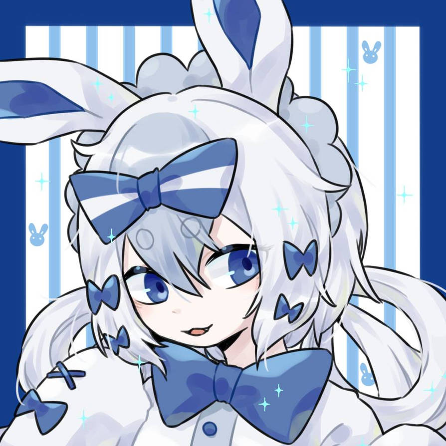 Gacha Blue Rabbit blue rabbit by Vanillawei on DeviantArt