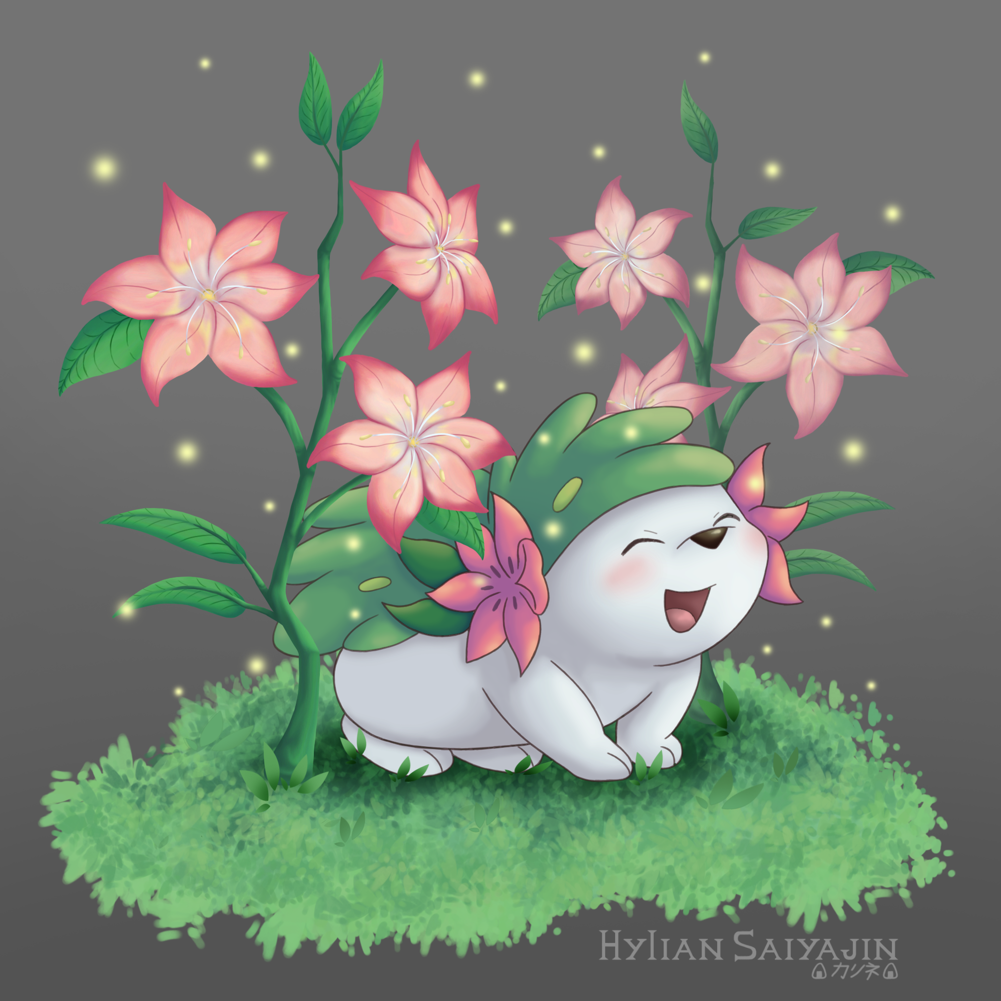 Shaymin and Gracidea Flowers by South-Williams on DeviantArt