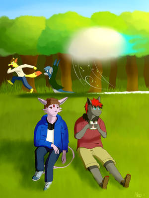 A Suspiciously Windy Day - Gift for xtofubreadx by Neomani-a A Suspiciously Windy Day - Gift for xtofubreadx by Neomani-a