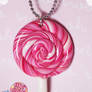 Pink Lollipop Necklace