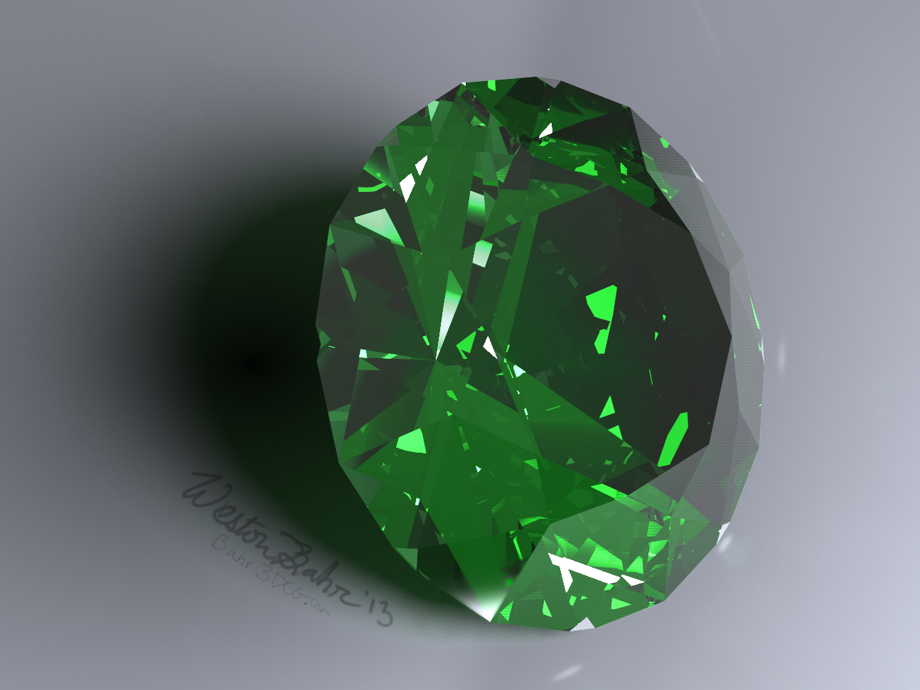Caustic Series 4: Emerald by Bahr3DCG
