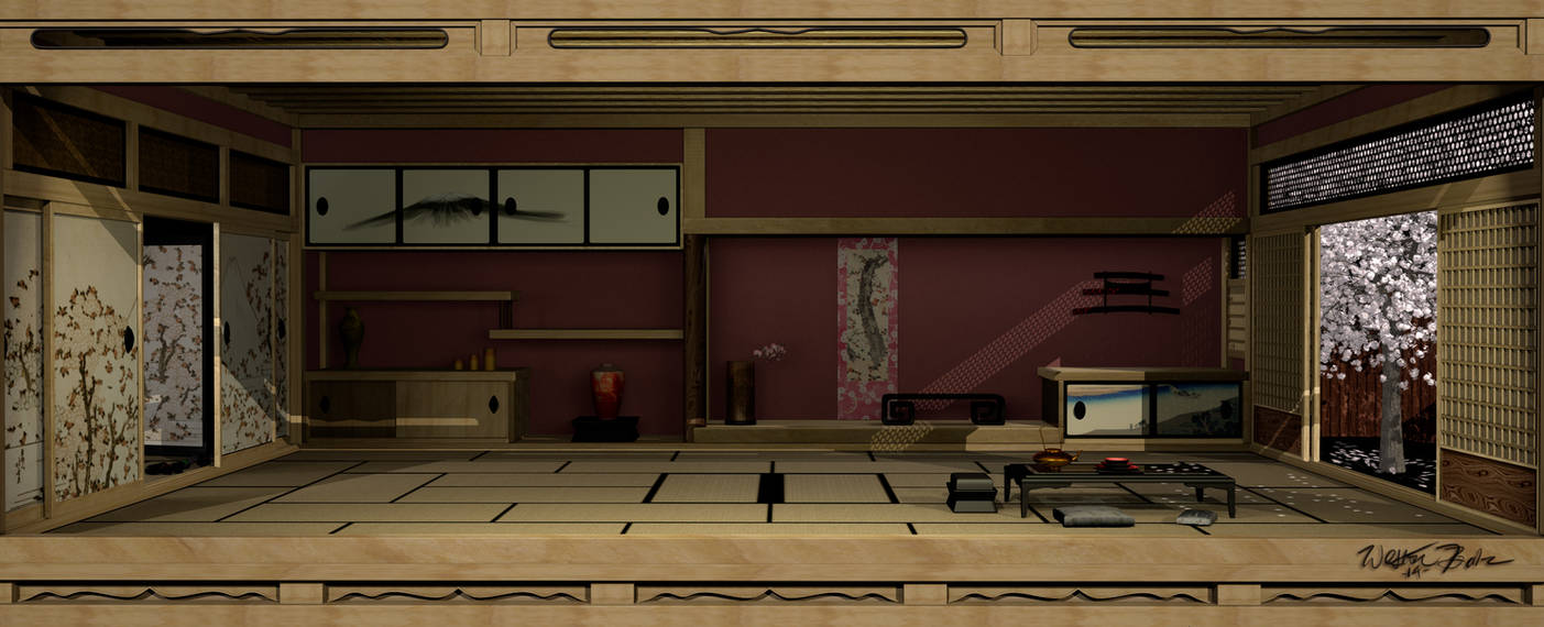 Japanese Interior 3D by Bahr3DCG
