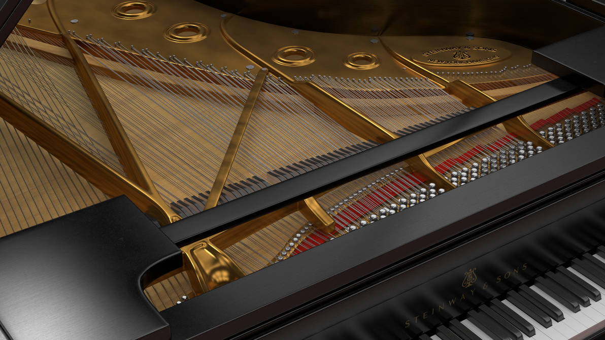 Steinway Grand Piano Interior by Bahr3DCG