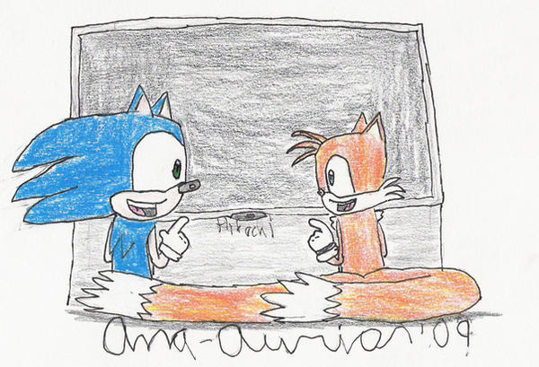 Sonic and Tails hanging out by Anna-aurion on DeviantArt