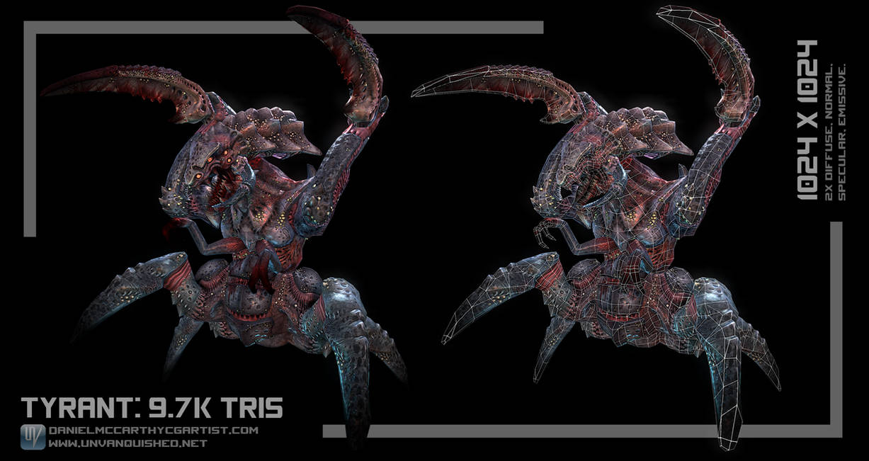 Tyrant Low Poly (Tremulous) by Dandoombuggy on DeviantArt