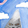 My cat as a mountain