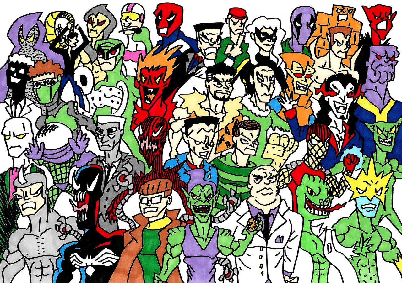 Spider-Man Villain Doodles