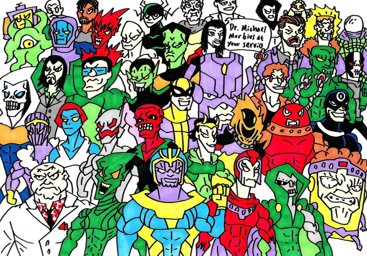 Marvel Villain Doodles
