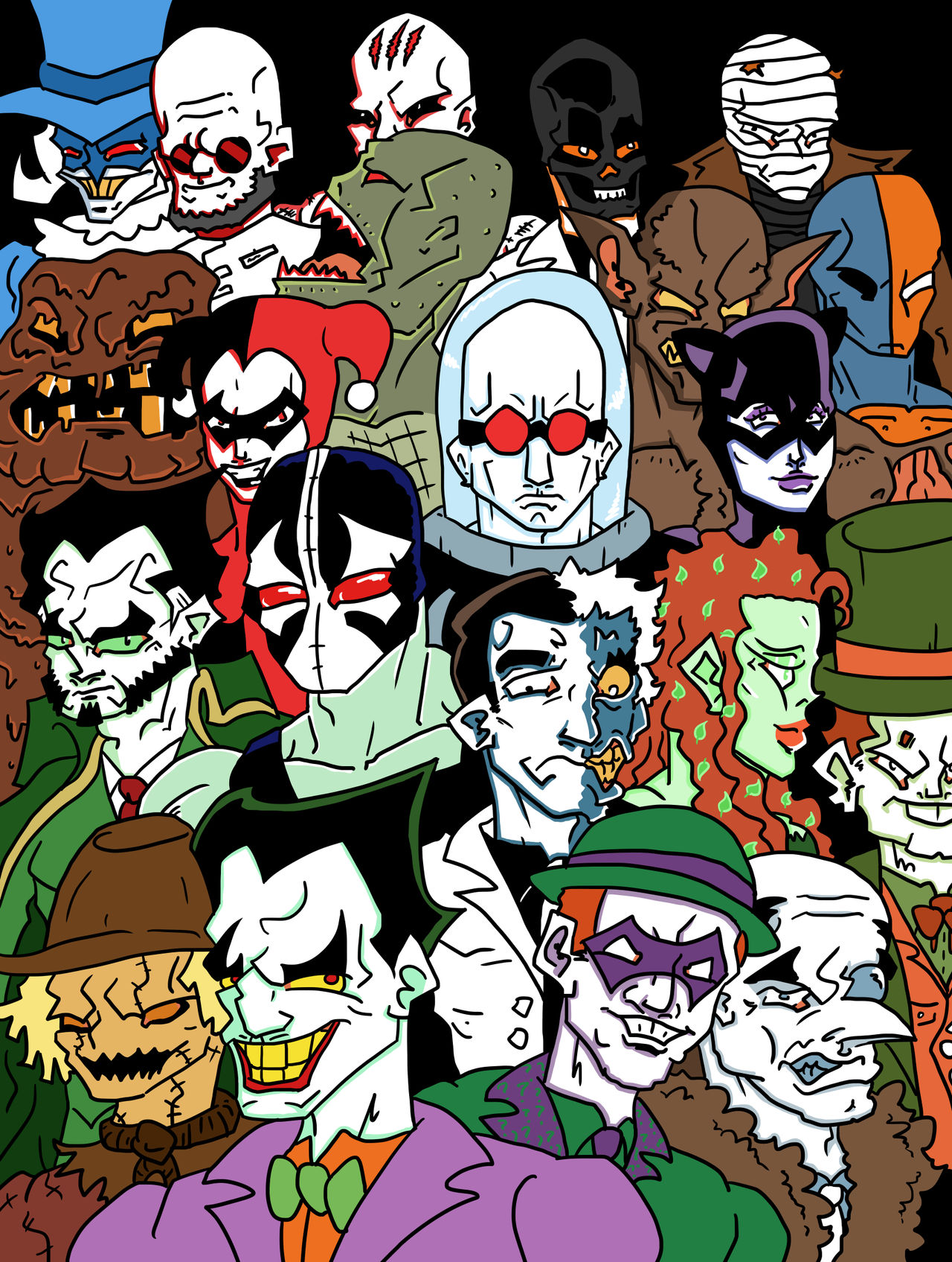 Dc Batman Rouges Batman Rogues by Ollmart on DeviantArt